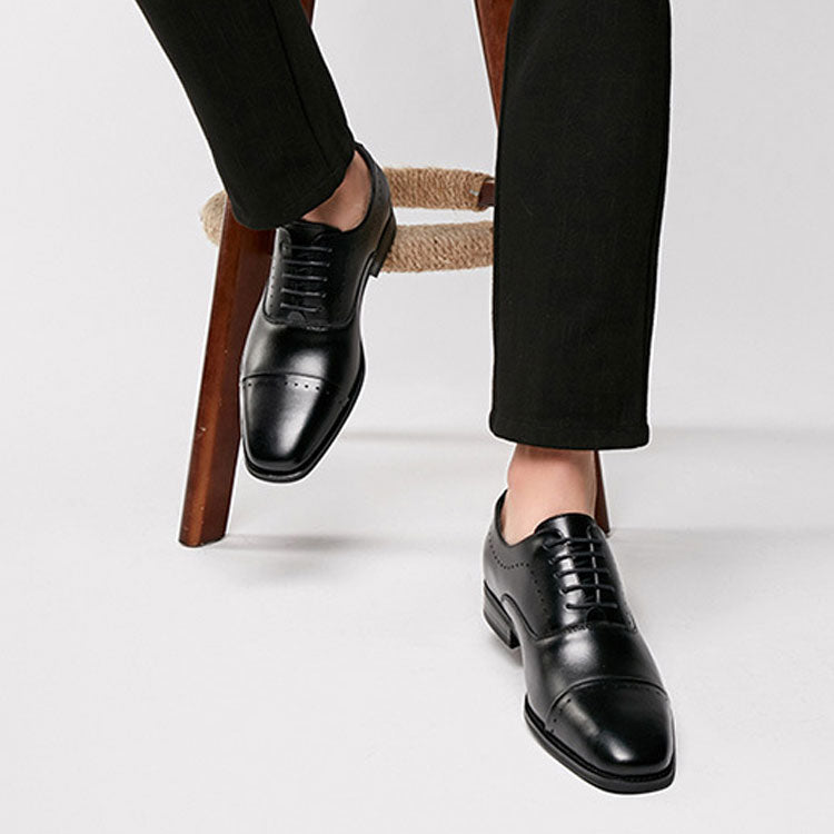 Men's Dress Shoes Classic Leather Oxfords Casual Cushioned Loafer Men's Shoes Business Formal Wear Casual Formal Wear Leather Shoes