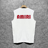 Amiri tank top cashew flower large simple logo printing