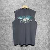 Amiri tank top camellia printing