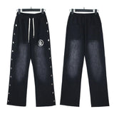 Mens trendy Hoodie & Pants Vintage Washed Old Hooded Sweater Hoodie