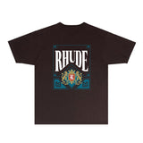 Rhude T Shirts Printed Trendy Pure Cotton