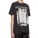 ERD T Shirts Figure Illustration Loose round Neck Short Sleeve