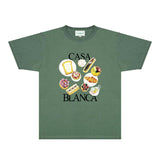 Casablanca T Shirts Fashion Print Street