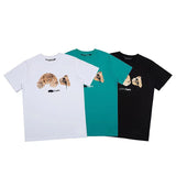 Palm Angels T Shirts Short Sleeve T-shirt Men and Women Loose Half Sleeve