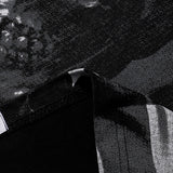 Godspeed T Shirts American Flag Skull Print Cotton Casual Short Sleeves Men and Women