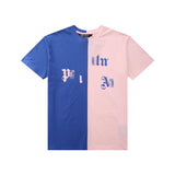 Palm Angels T Shirts Angel Color Printed Short Sleeve T-shirt Male Half Sleeve