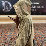 Bathing Ape Hoodie Shark Jacket Men's Autumn and Winter Cardigan Zip Khaki Hooded Sweater