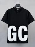 GCD T-Shirt Loose Printed Short Sleeve Crew Neck Top
