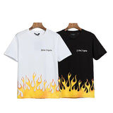 Palm Angels T Shirts Angel Print T-shirt Loose Men's Short Sleeve