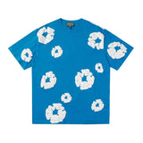 Denim Tears Outfit:T Shirt/Shorts (Separate Purchase Options) Puff Print Short Sleeve T-shirt Loose Couple Shorts Suit