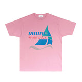 Rhude T Shirts Printed Trendy Pure Cotton