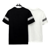 GCD T-Shirt 8851 micro wide loose gcds letter print T-shirt crew neck