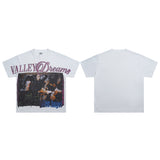 Valeforever Vale T Shirts Hotfix rhinestones Splicing Water Sleeve