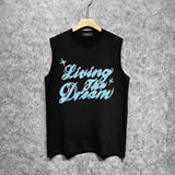 Amiri tank top cloud letterprinting