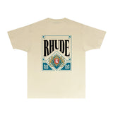 Rhude T Shirts Printed Trendy Pure Cotton