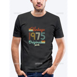 Vintage 1975 Limited Edition Men T Shirts Retro Classic