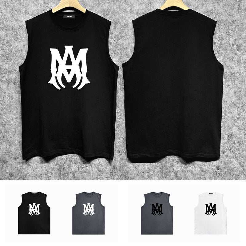 Amiri tank top large simple logo printing
