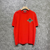 Amiri t shirts gray wolf cross printing short sleeve