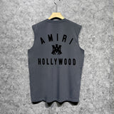 Amiri tank top hollywood spider printing
