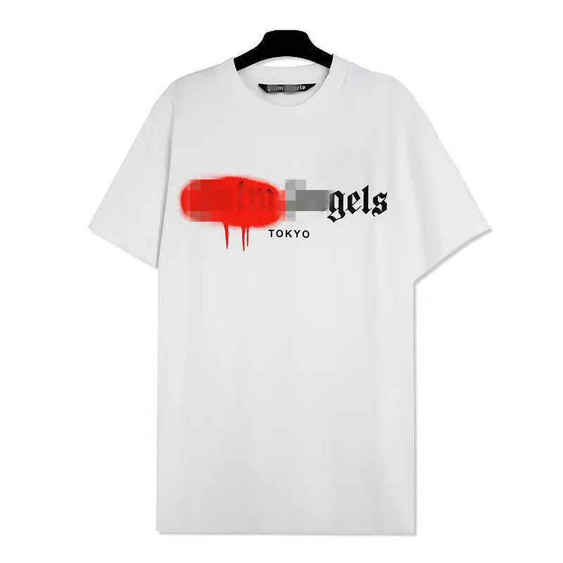 Palm Angels T Shirts Letter Print Short-Sleeve T-shirt Men 'S Half Sleeve