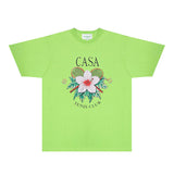 Casablanca T Shirts Fashion Print Street