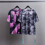 Off White T Shirts Tie-Dye Process Loose Men'S And Women'S Same Style Pure Cotton Short Sleeves