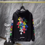 Chh Chrome Hearts Hoodie Autumn/Winter Color Phantom Letter Flower Arm Casual Sports Hooded Sweater