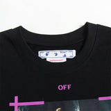 Off White T Shirts Religious Angel Oil Painting Short Sleeves