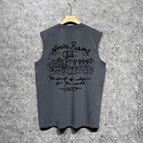 Amiri tank top sketch country printing