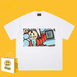 Drew T Shirts Graffiti Printing Loose Men's Short Sleeve