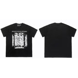 ERD T Shirts Short Sleeve Retro Slogan T-shirt Cotton