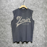 Amiri tank top letter printing