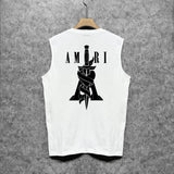 Amiri tank top sword printing
