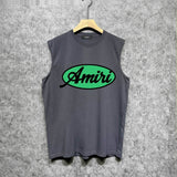 Amiri tank top oval letterprinting