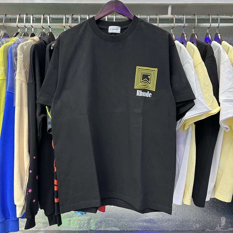 Rhude T Shirts Chevron Logo Repeat