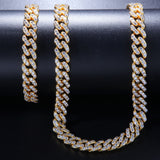 Chains 9mm Zircon Cuban Necklace Hip Hop Necklace CubanChain Royalty St. Valentine's
