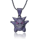 Pok¨¦mon Pendants Geng Gui Hip Hop Necklace
