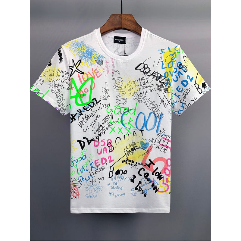Dsq2 T Shirt Casual Sports Printed Short Sleeve Summer Men