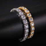 Chains HipHop Square Zircon Necklace HipHop BlingChain Spectrum