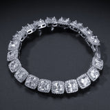 Chains HipHop Square Zircon Necklace HipHop BlingChain Spectrum