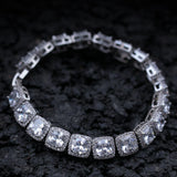 Chains HipHop Square Zircon Necklace HipHop BlingChain Spectrum