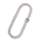 Chains Miami Cuban Necklace Gold Plated with Diamonds Collarbone Chain Spectrum