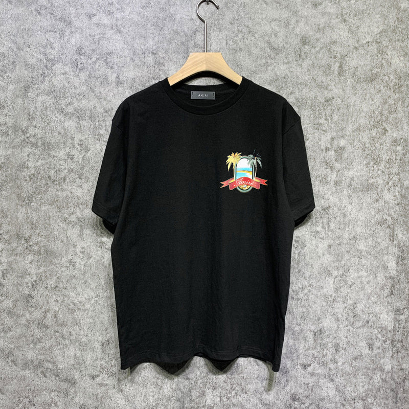 Amiri t shirts printing short sleeve