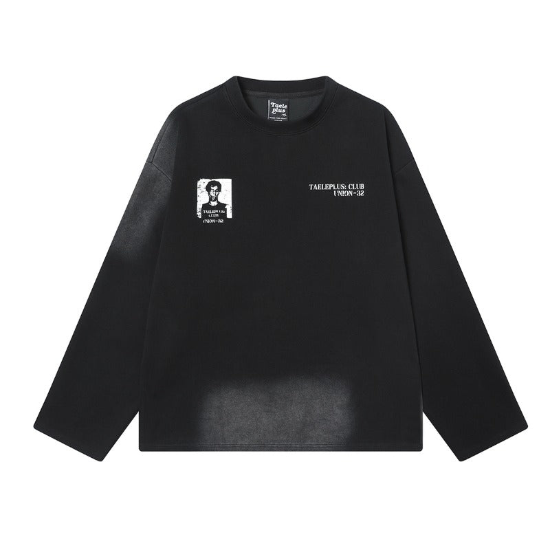 Unisex long-sleeved shirt autum spoof printing