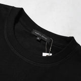 Purple Brand T Shirts Newspaper Printed Cotton Casual Short Sleeves Men and Women