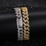 Chains Hip Hop Zircon Mix Inlaid Cuban Necklace Spectrum Royalty