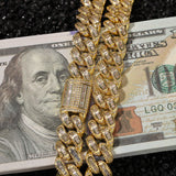Chains Hip Hop Zircon Mix Inlaid Cuban Necklace Spectrum Royalty