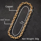 Chains Hip Hop Zircon Cross Chain O Chain Necklace Rap Spectrum Royalty