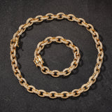 Chains Hip Hop Zircon Cross Chain O Chain Necklace Rap Spectrum Royalty