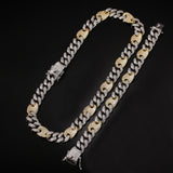 Chains HIPHOP Color Matching Hip Hop Necklace Punk Diamond Spectrum